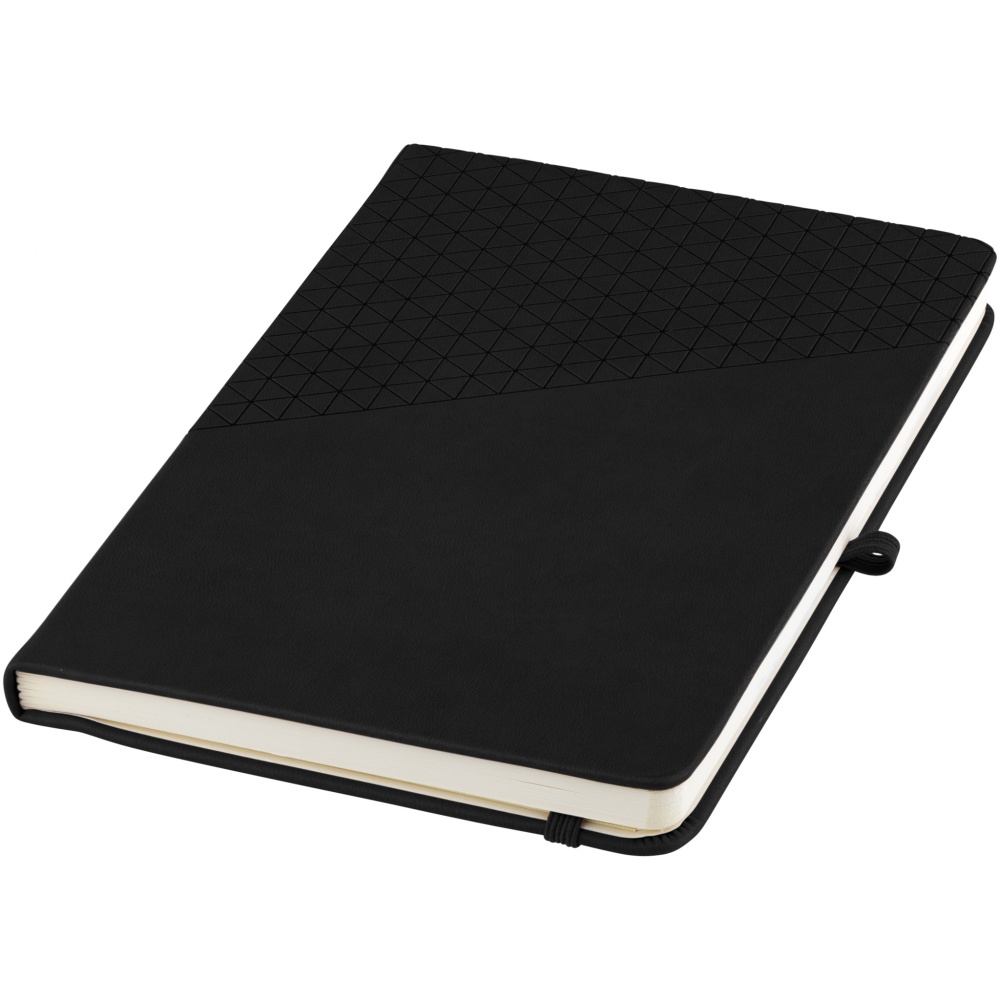 Logo trade promotional merchandise photo of: A5 Theta Notebook, black