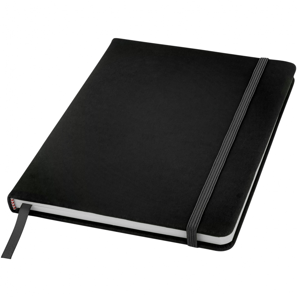 Logo trade business gift photo of: Spectrum A5 Notebook, black