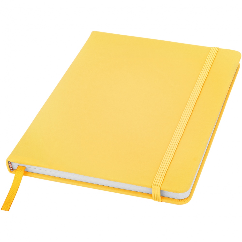 Logo trade corporate gifts picture of: Spectrum A5 Notebook, yellow