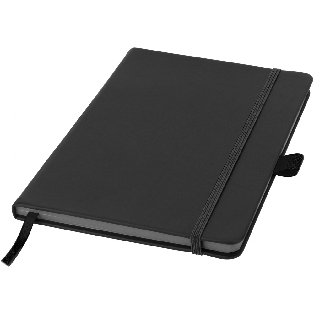 Logo trade promotional products image of: Colour Edge A5 Notebook, black