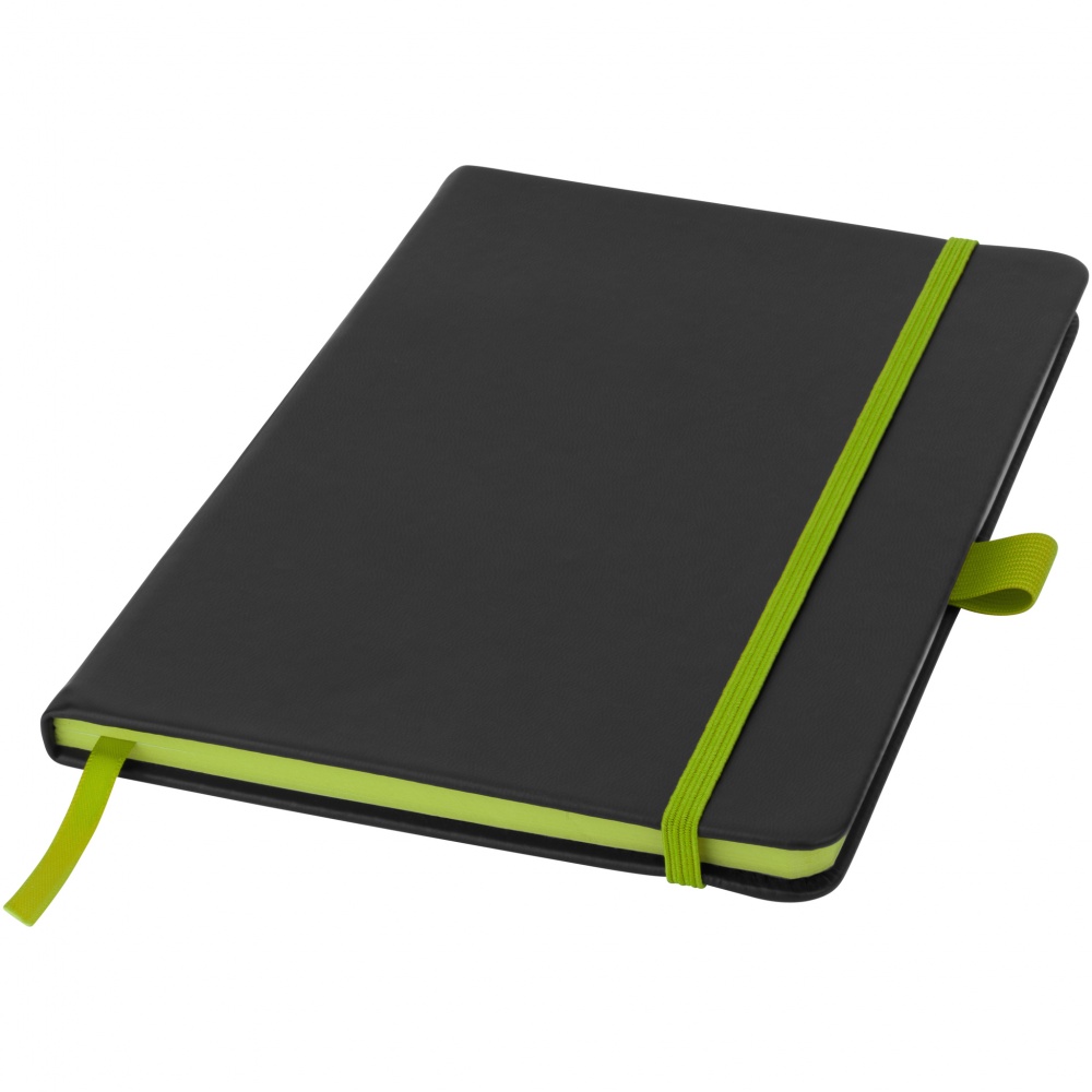 Logotrade promotional giveaway image of: Colour Edge A5 Notebook, light grey