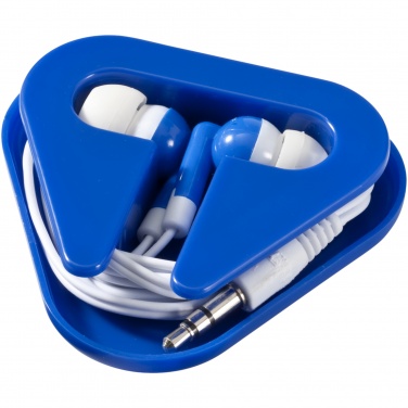 Logo trade business gift photo of: Rebel earbuds, blue