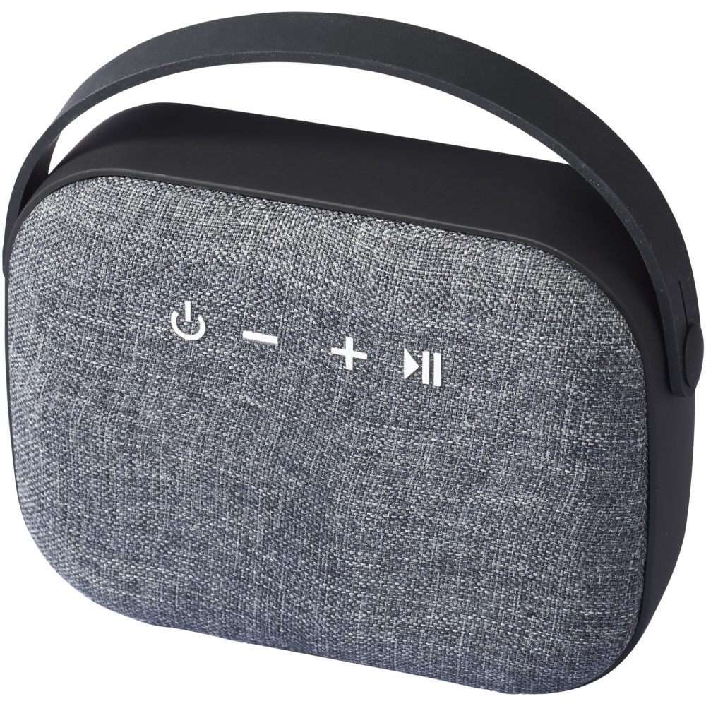 Logo trade promotional giveaways picture of: Woven Fabric Bluetooth® Speaker, grey