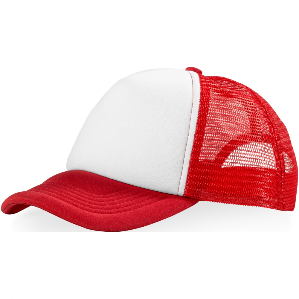 Logo trade corporate gifts picture of: Trucker 5-panel cap, red