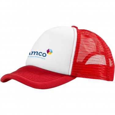 Logo trade promotional gifts picture of: Trucker 5-panel cap, red