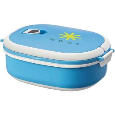 Logo trade promotional giveaways picture of: Spiga lunch box, light blue