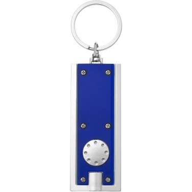 Logotrade promotional merchandise image of: Castor LED keychain light, blue