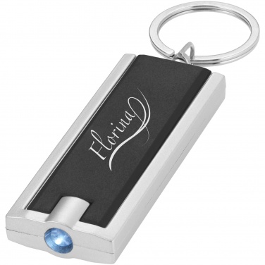 Logotrade business gifts photo of: Castor LED keychain light, black