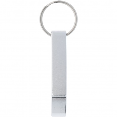 Logo trade promotional items picture of: Tao alu bottle and can opener key chain, silver