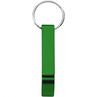 Logotrade promotional giveaways photo of: Tao alu bottle and can opener key chain, green