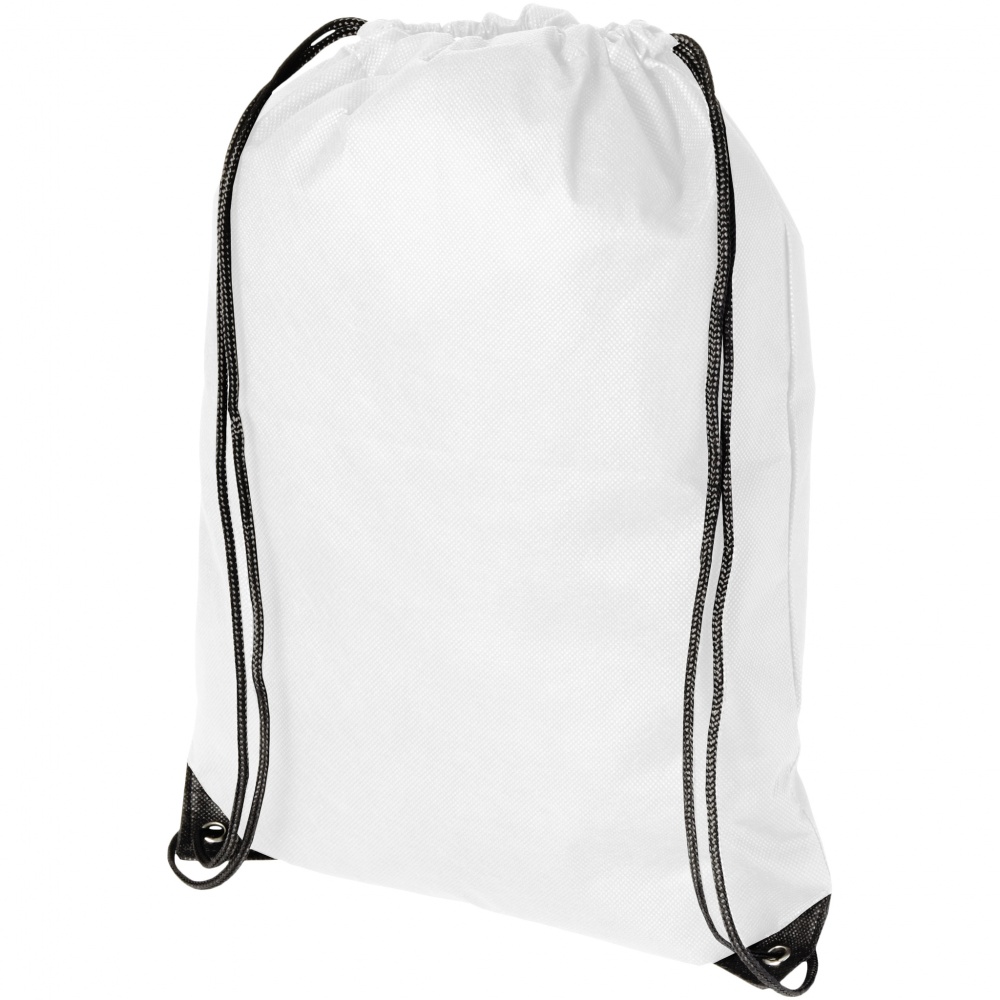 Logotrade promotional gift image of: Evergreen non woven premium rucksack eco, white