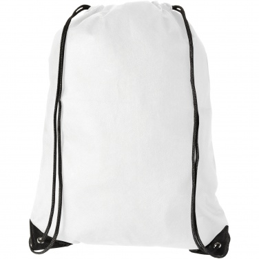 Logo trade promotional gifts picture of: Evergreen non woven premium rucksack eco, white