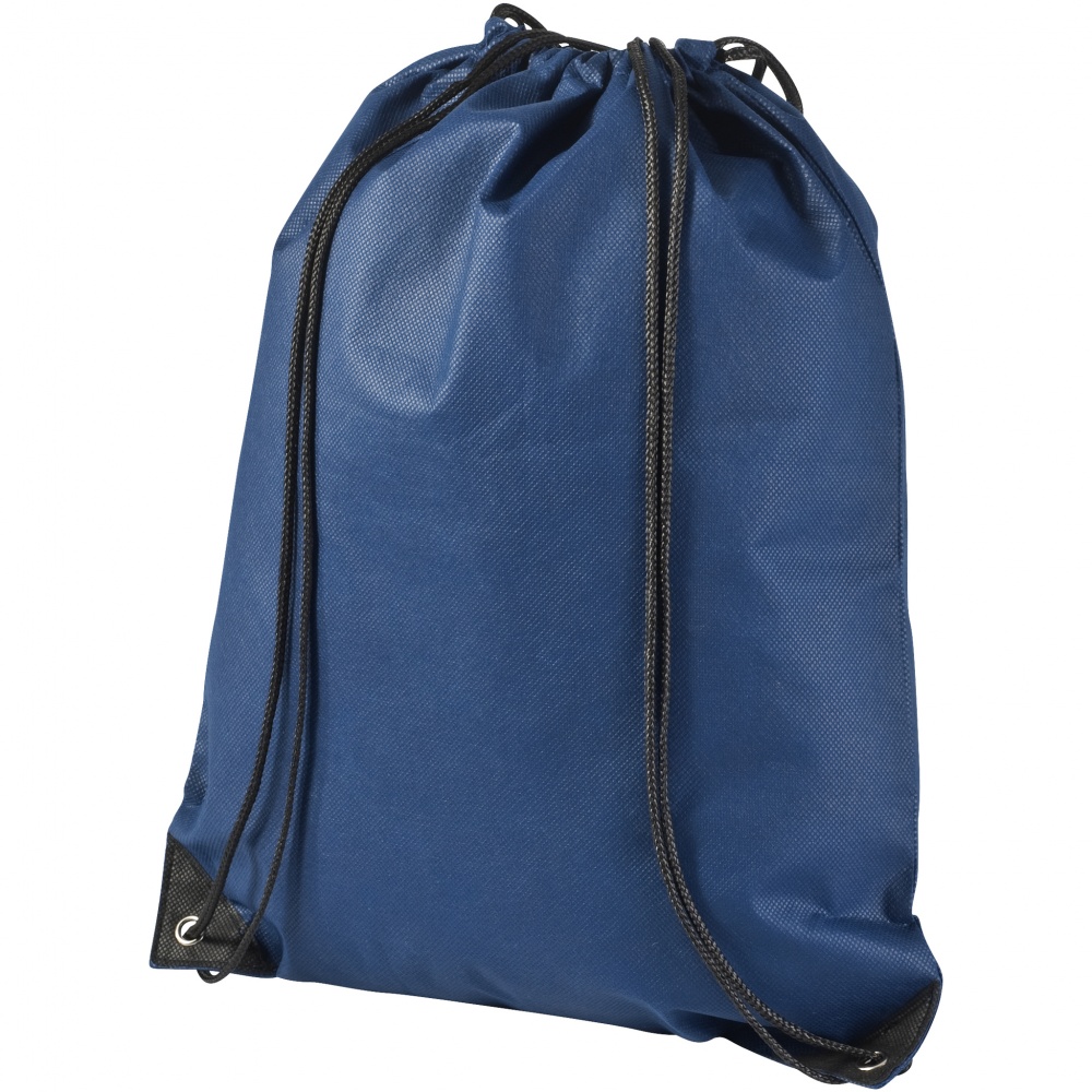Logo trade promotional product photo of: Evergreen non woven premium rucksack eco, dark blue