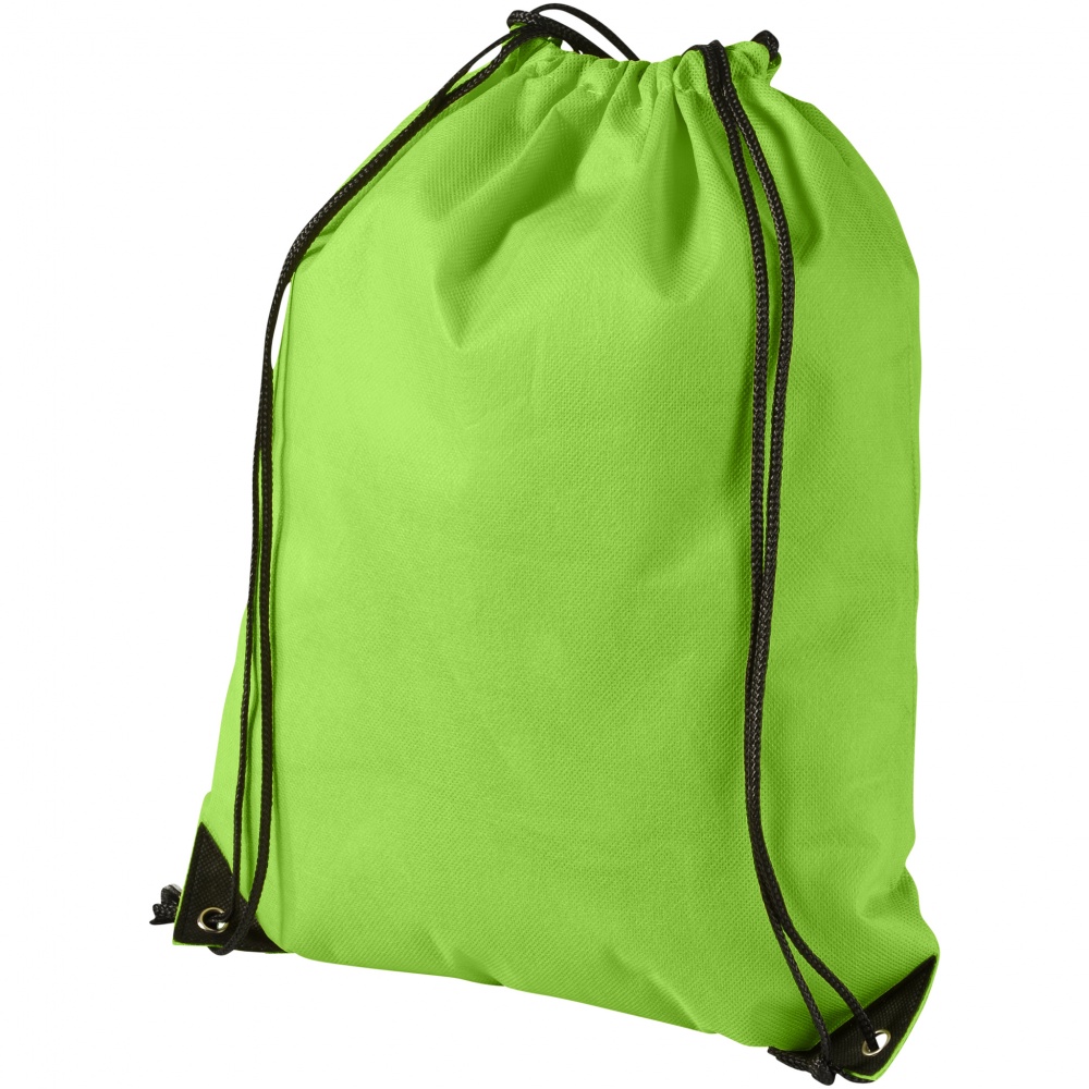 Logo trade promotional products picture of: Evergreen non woven premium rucksack eco, light green