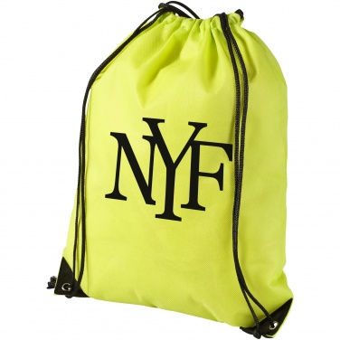 Logo trade promotional item photo of: Evergreen non woven premium rucksack eco, light green