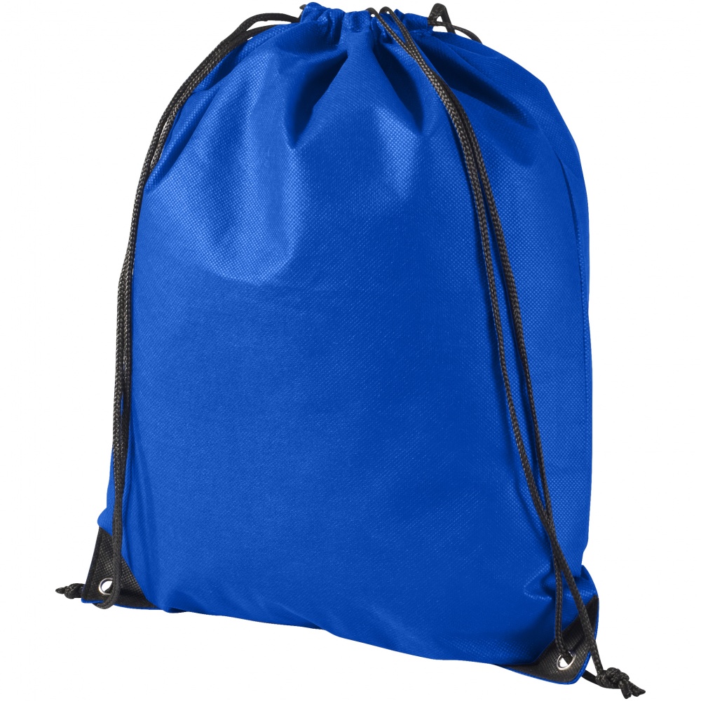 Logo trade promotional gifts image of: Evergreen non woven premium rucksack eco, blue