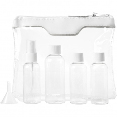 Logotrade promotional giveaway picture of: Munich airline approved travel bottle set, white