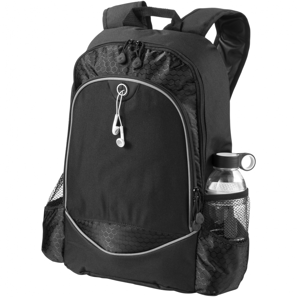 Logotrade promotional item picture of: Benton 15" laptop backpack, black