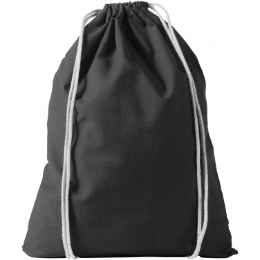 Logotrade promotional merchandise photo of: Oregon cotton premium rucksack, black