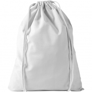Logo trade promotional gifts picture of: Oregon cotton premium rucksack, light grey