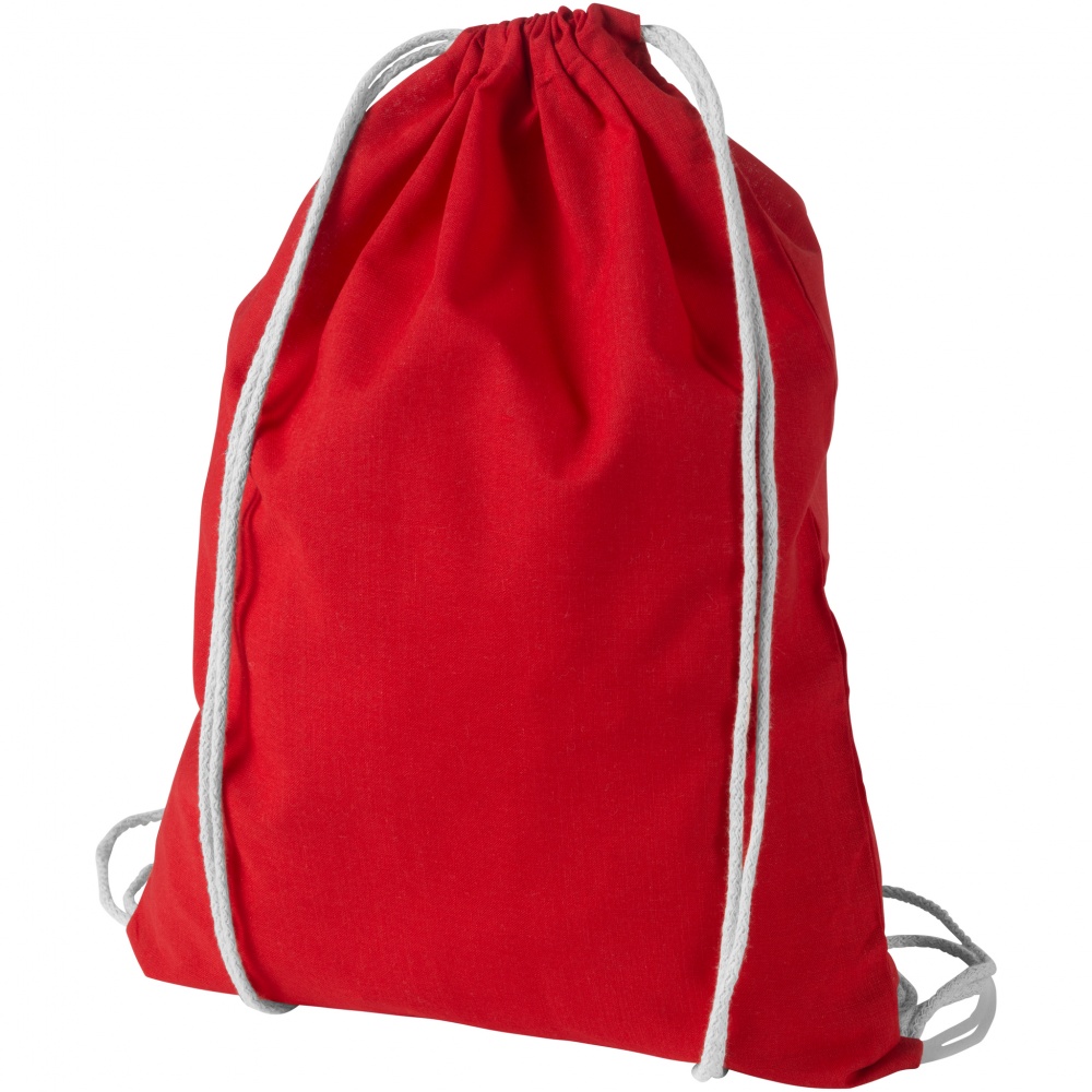 Logotrade promotional merchandise photo of: Oregon cotton premium rucksack, red