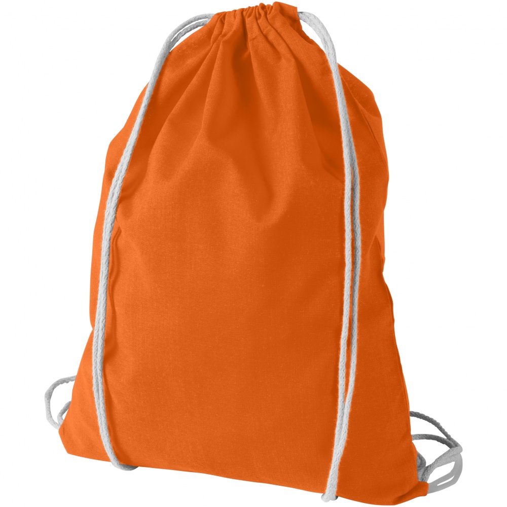 Logo trade promotional items picture of: Oregon cotton premium rucksack, orange