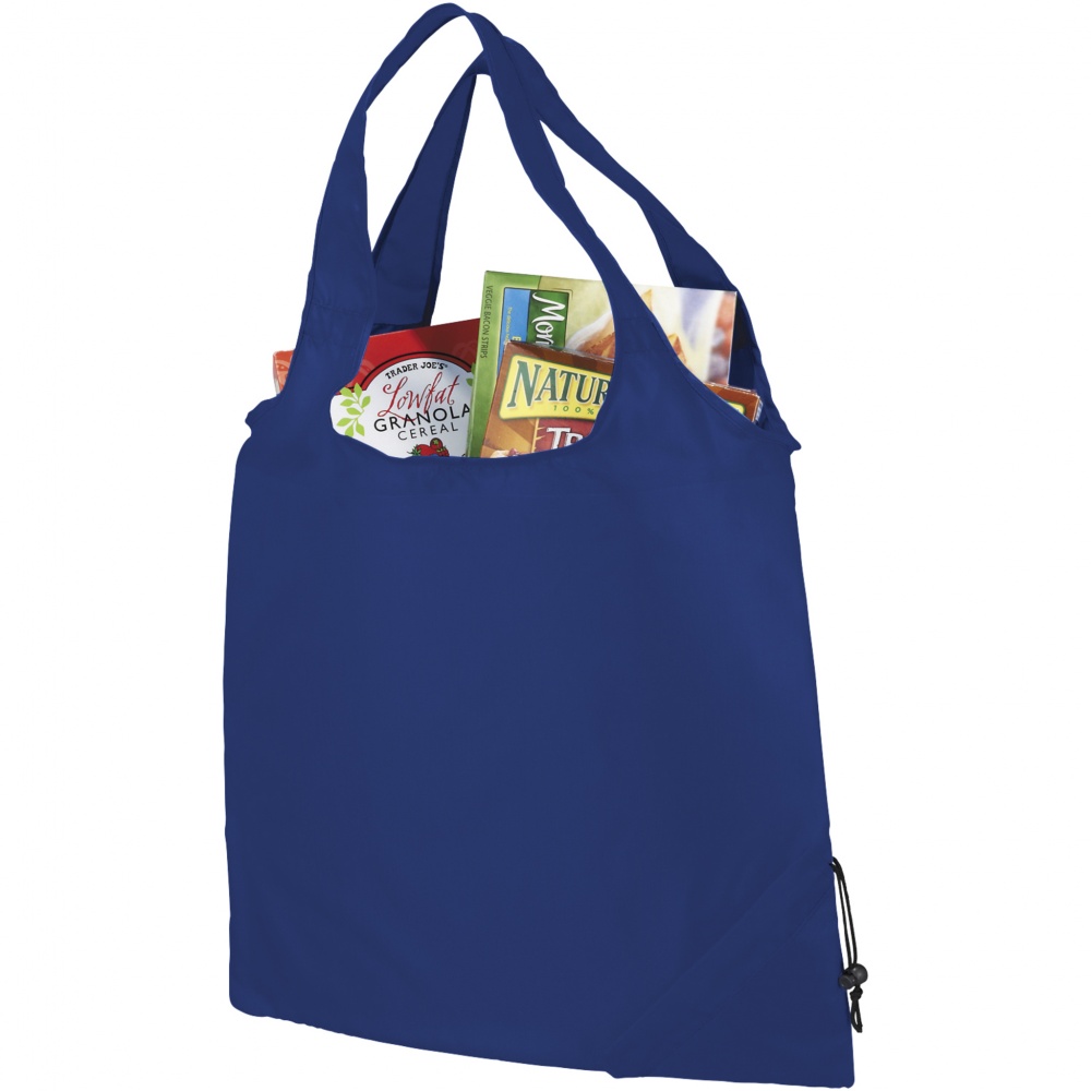 Logo trade promotional product photo of: The Bungalow Foldaway Shopper Tote, royal blue