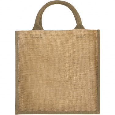 Logo trade promotional giveaway photo of: Chennai jute gift tote, beige
