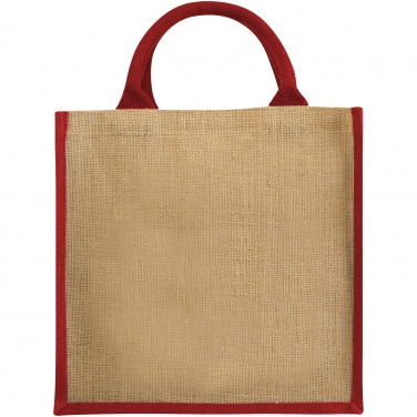Logotrade promotional product picture of: Chennai jute gift tote, red