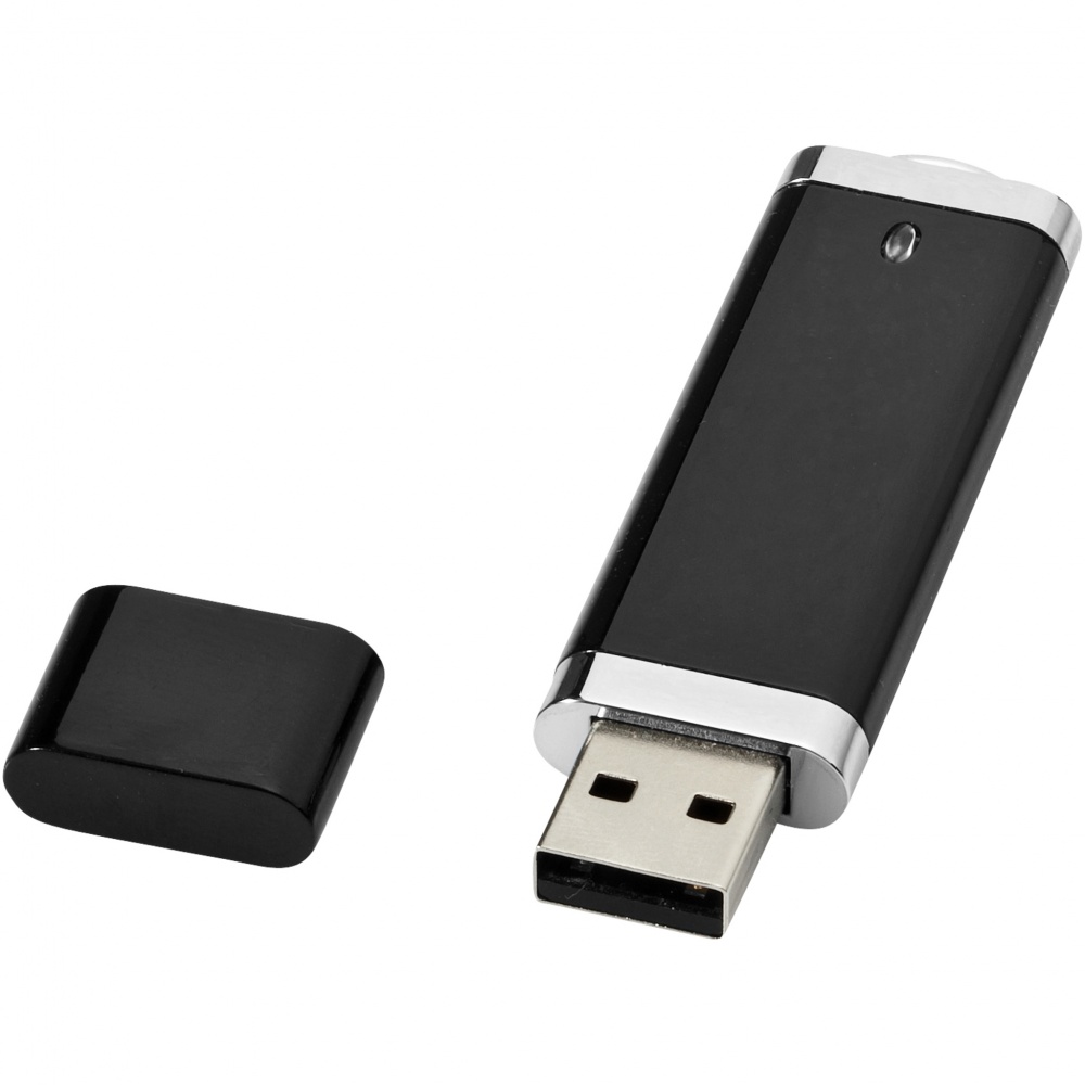 Logotrade promotional gift image of: Flat USB, 4GB, black