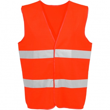 Logo trade promotional giveaway photo of: Professional safety vest, orange