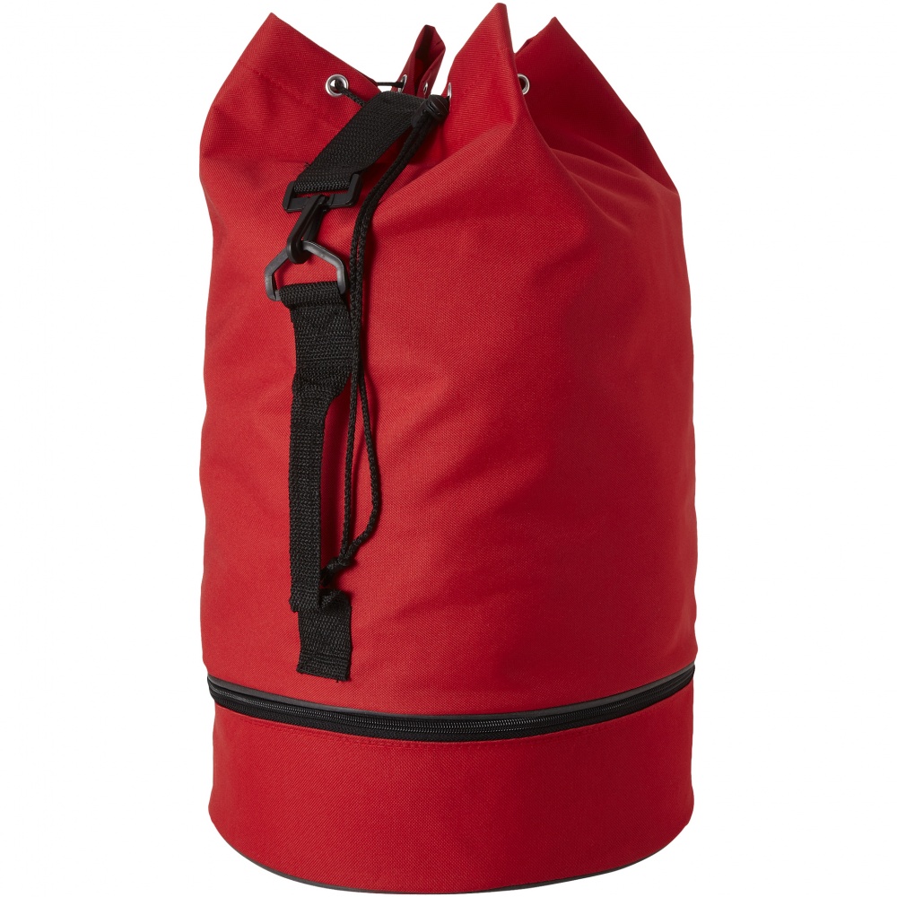 Logo trade promotional merchandise image of: Idaho sailor duffel bag, red
