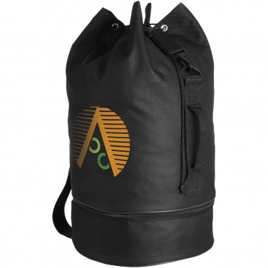 Logo trade promotional merchandise image of: Idaho sailor duffel bag, black