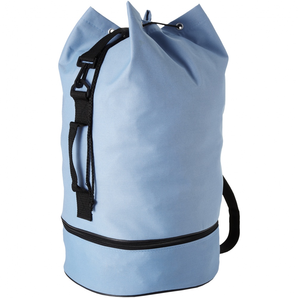 Logo trade business gift photo of: Idaho sailor duffel bag, light blue