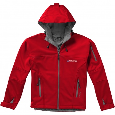 Logo trade promotional products image of: Match softshell jacket, red