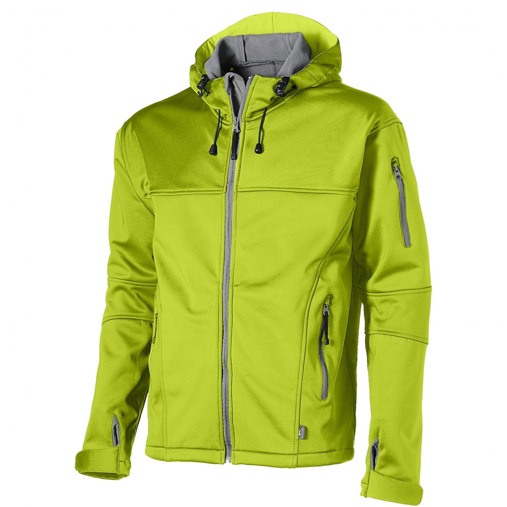 Logo trade advertising products image of: Match softshell jacket, light green