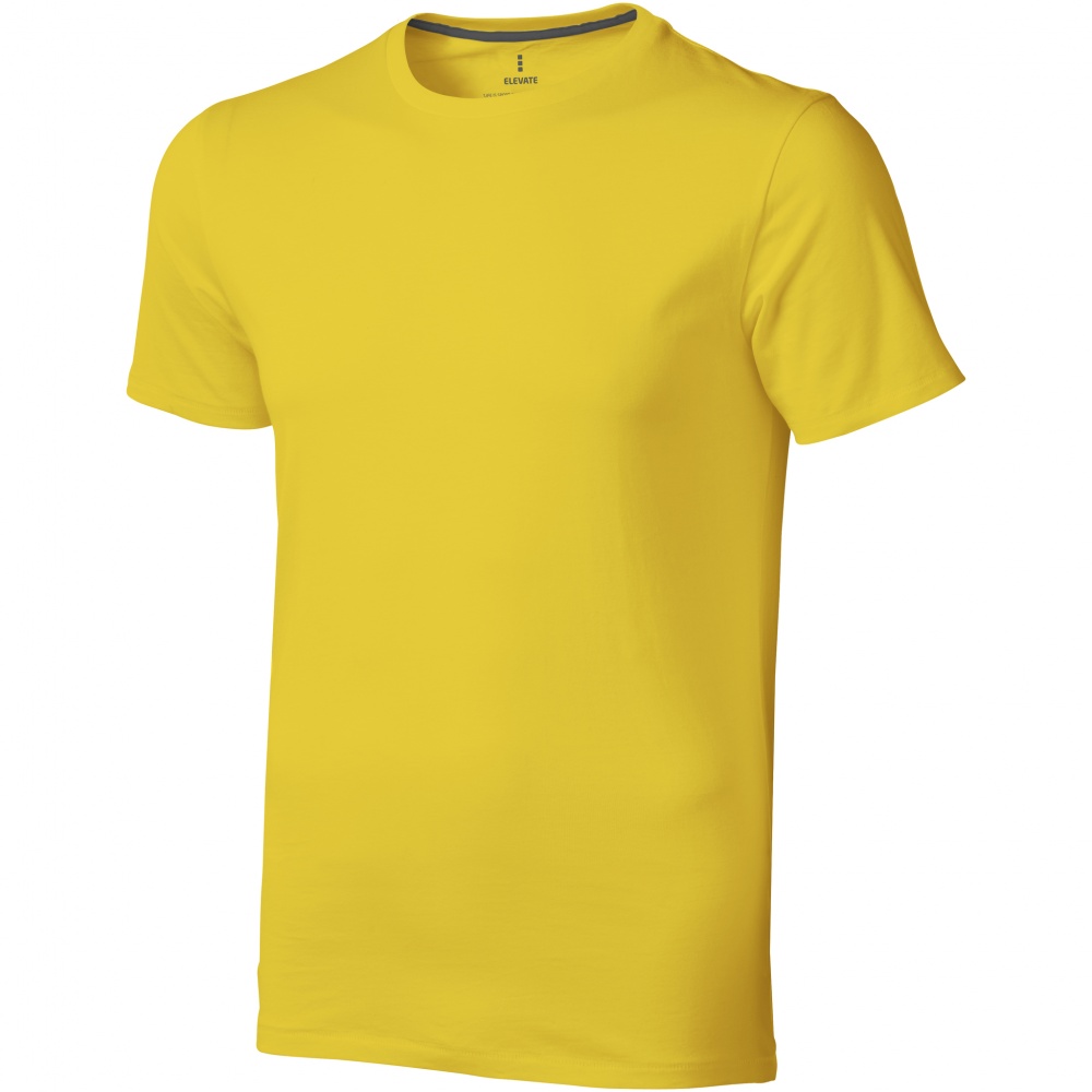 Logo trade promotional merchandise photo of: Nanaimo short sleeve T-Shirt, yellow