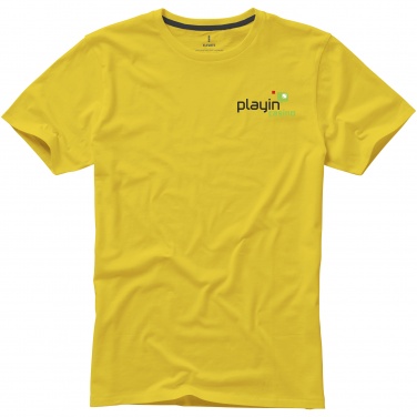 Logo trade promotional merchandise photo of: Nanaimo short sleeve T-Shirt, yellow