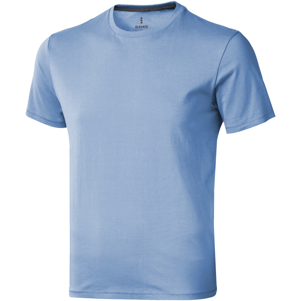 Logo trade advertising products image of: Nanaimo short sleeve T-Shirt, light blue