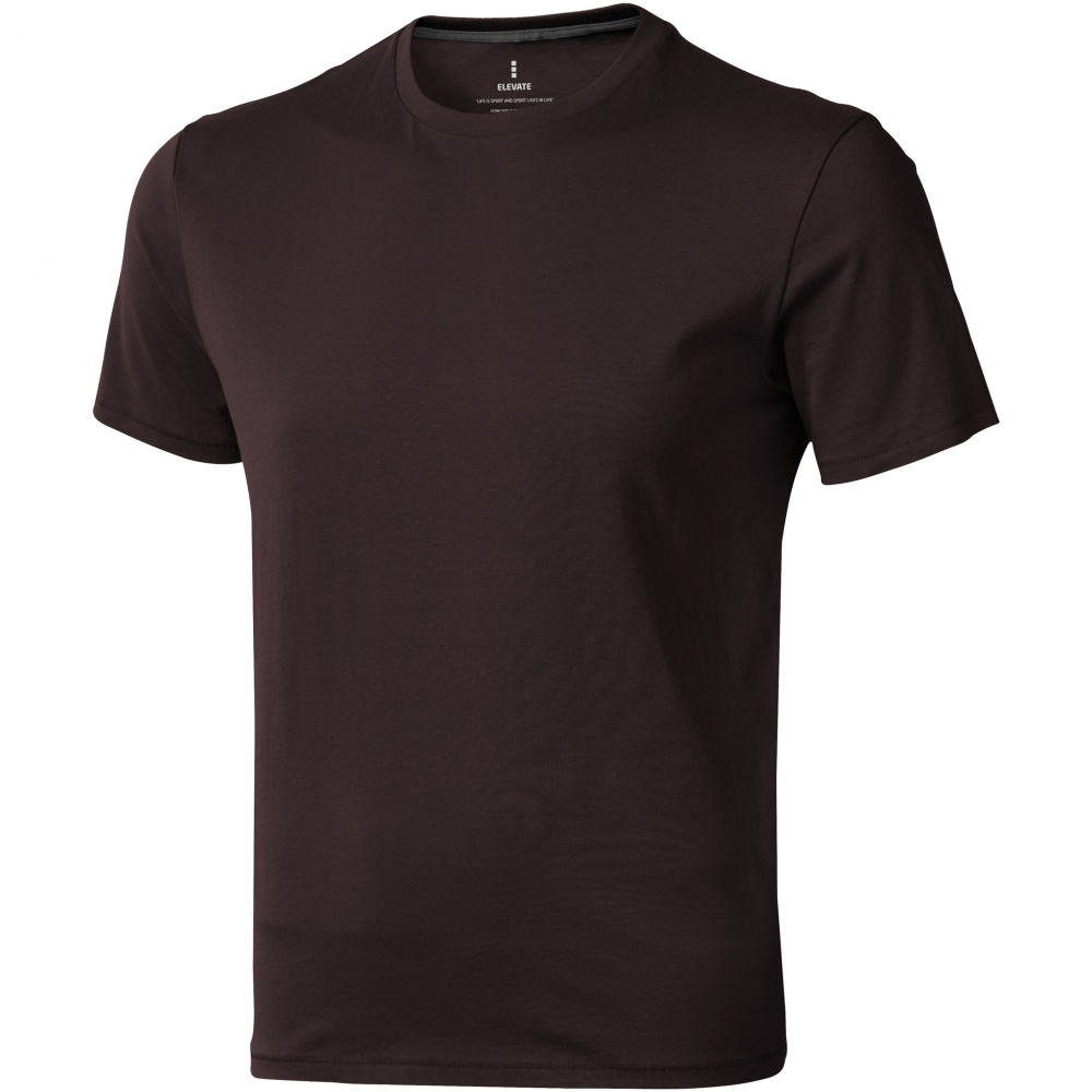 Logo trade promotional products image of: Nanaimo short sleeve T-Shirt, dark brown