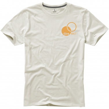 Logo trade promotional merchandise image of: Nanaimo short sleeve T-Shirt, light gray