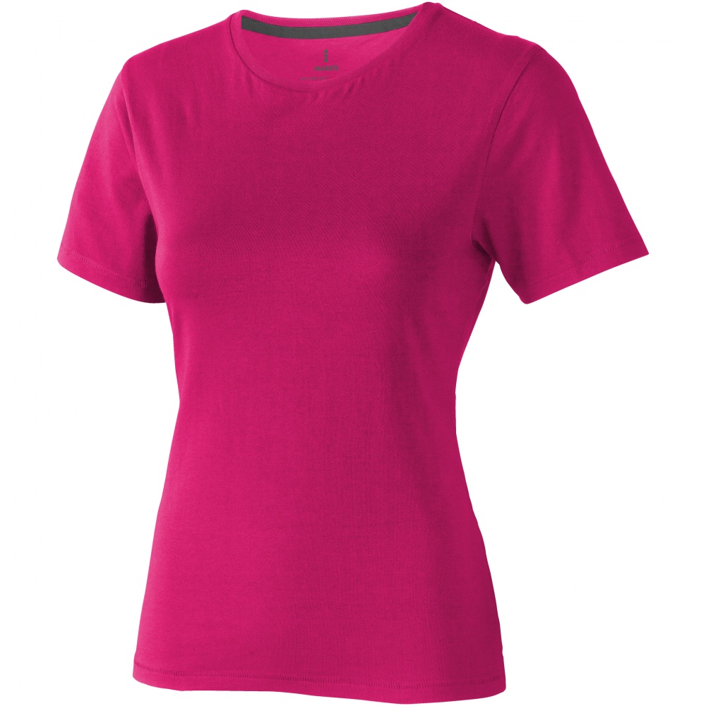 Logo trade promotional product photo of: Nanaimo short sleeve ladies T-shirt, pink