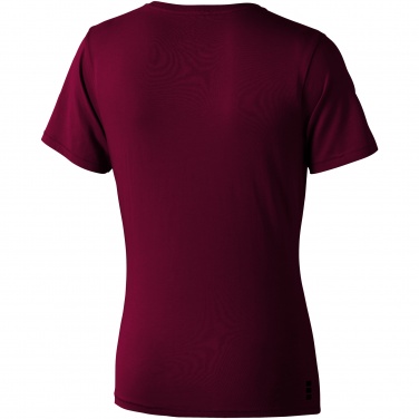 Logotrade corporate gifts photo of: Nanaimo short sleeve ladies T-shirt, dark red