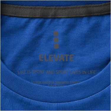 Logo trade promotional giveaways image of: Nanaimo short sleeve ladies T-shirt, blue