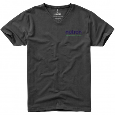 Logo trade promotional items image of: Kawartha short sleeve T-shirt, dark grey
