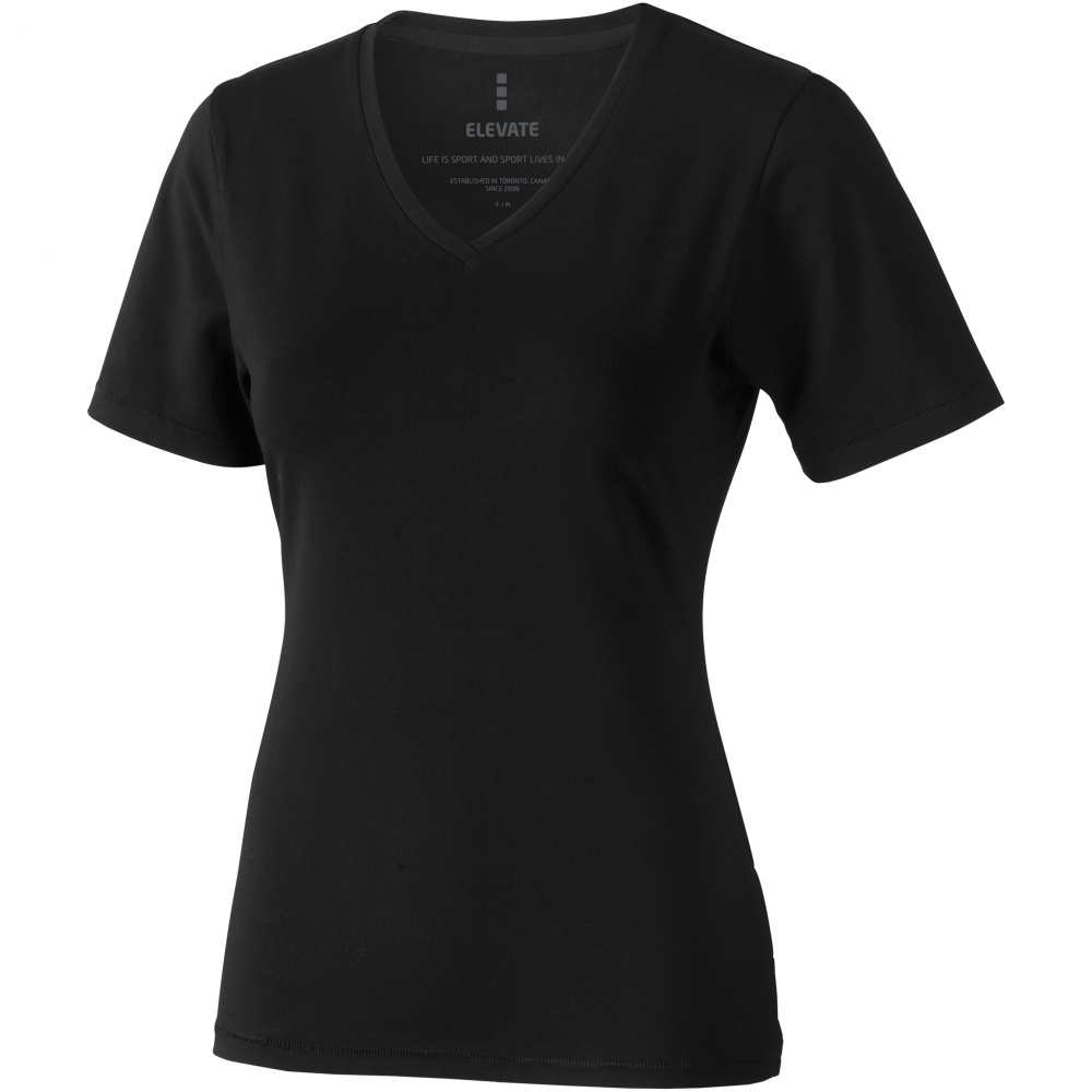 Logo trade advertising product photo of: Kawartha short sleeve ladies T-shirt, black