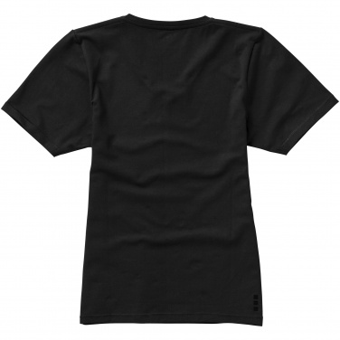 Logo trade promotional merchandise picture of: Kawartha short sleeve ladies T-shirt, black