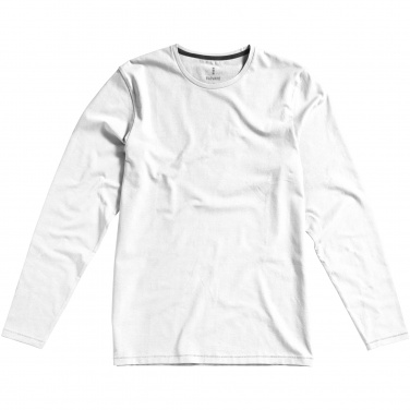 Logo trade promotional gifts picture of: Ponoka long sleeve T-shirt, white