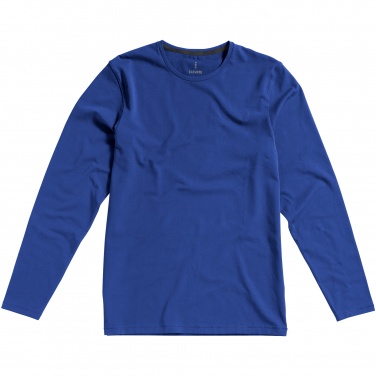 Logo trade corporate gifts image of: Ponoka long sleeve T-shirt, blue