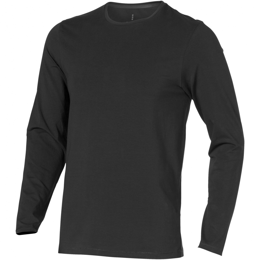 Logotrade business gift image of: Ponoka long sleeve T-shirt,dark grey